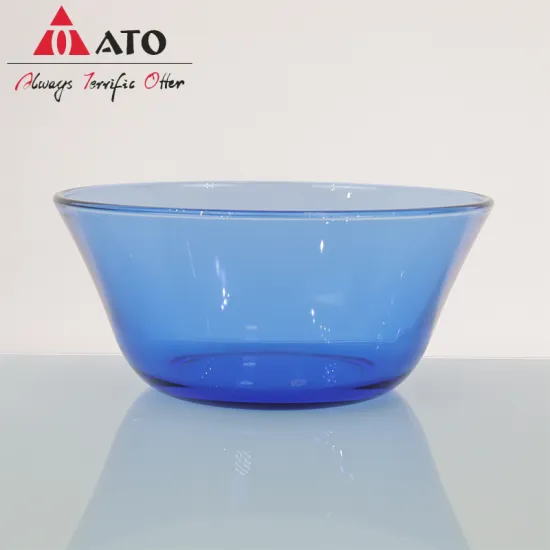 ATO High Borosilicate Glass Salad Bowl Golden Dinnerware