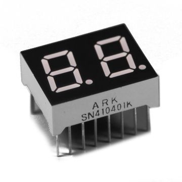0.40-inch Dual-digit 7-segment Numeric LED Display, Pure Green
