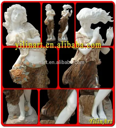Garden Marble Four Seasons Statue, Stone Music Four Seasons Statue Carving