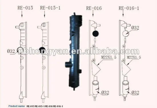 Auto Plastic Radiator tank for car RENAULT /CL10 2.0I
