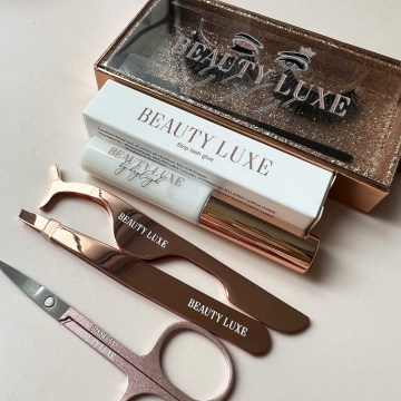 High-Quality Stainless Steel Eyelash Glue Tweezers with Attractive Colors and Other Eyelash Tools - Brand Logo Included