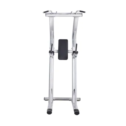 Leg raise exercise knee up dip fitness rack