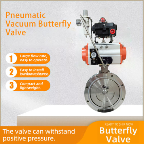 Válvula Borboleta Pneumática a Vácuo 316L