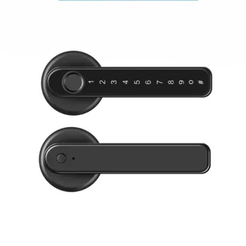 Smart 3-in-1 Door Lock: Keyless Entry with Bluetooth, Fingerprint, and Zinc Alloy Construction for Home, Hotel, and Office