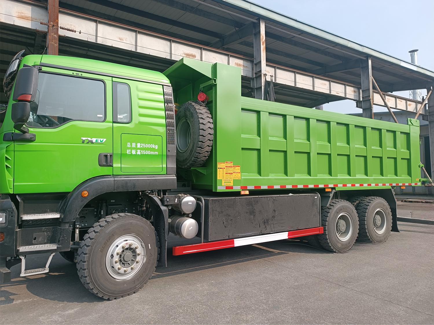 all electric dump truck