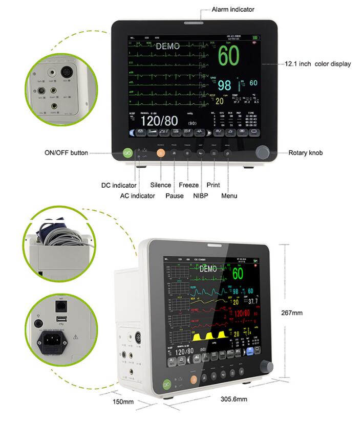 12 inch Multi-parameter monitor