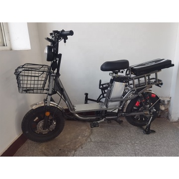 16 Inch 3.0 Tyre LED Display Electric Bikes with Rear Carrier and Dual Battery Support