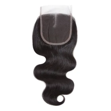 Wholesale Body Wave  4x4 lace closure, hd human hair lace closure