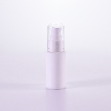 Opal White Lotion Bottle With Transparent Overcap