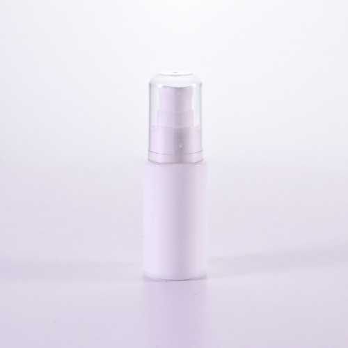 Opal White Lotion Bottle With Transparent Overcap