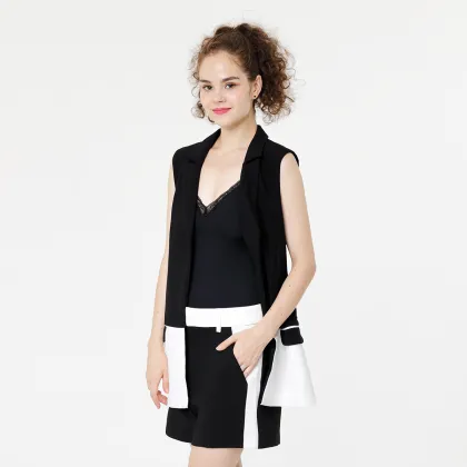 Women Casual Blazer Vest