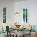 Clear and transparent glass dining table pendant light