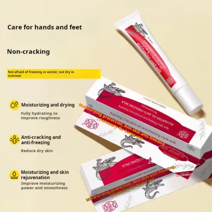 Jiji Tang Alligator Oil Products: Anti-Dry Crack Balm & Soothing Cream for Hand, Foot & Lip Care