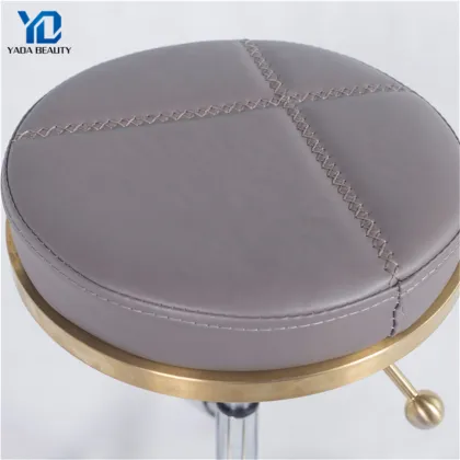 New Style Gold Salon Master Stool - Barber Chair & Salon Furniture