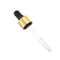 Tapón cuentagotas dorado brillante 18/410