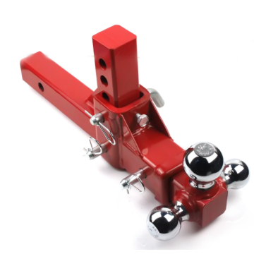 Three-ball adjustable trailer arm trailer connector