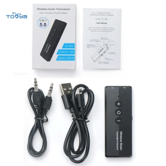 Tooya 5.0 Bluetooth Adapter: Wireless Audio Receiver Transmitter for TV and Computer