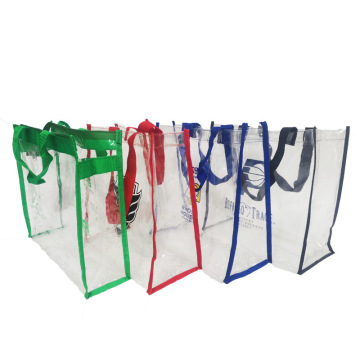 Customizable High-Quality PVC Transparent Tote Bags for Daily Use and Advertising