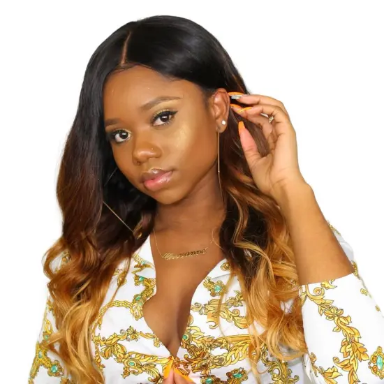 LSY Wholesale Cheap Brazilian body wave hair two tone ombre colored hair weave bundles