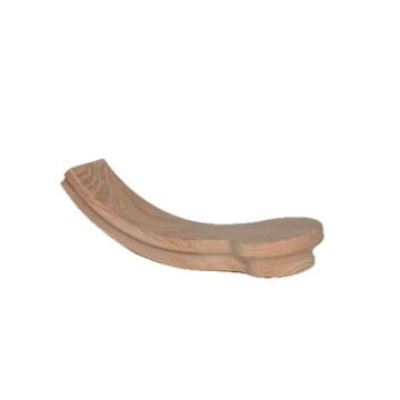 Handrail tangga oak merah klasik untuk kegunaan kediaman