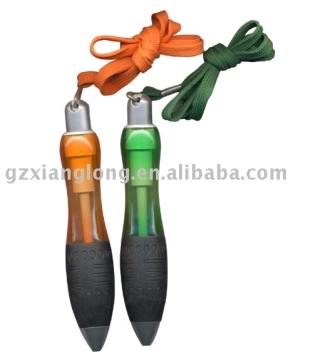 Ballpoint pen with lanyard