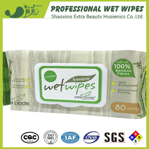 100% Soft Bamboo Fiber Spunlace Refreshing Baby Wipes