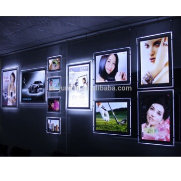 2015 New led lighted acrylic wall mounted light box panel