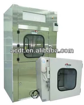Dynamic pass box with 5t safety glass window made in Taiwan