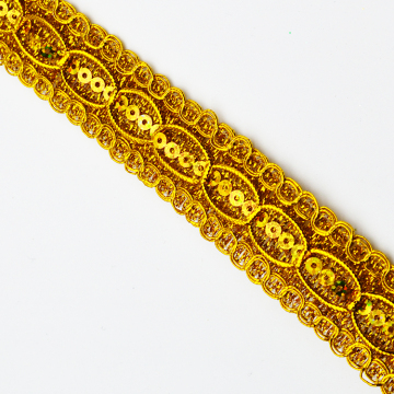 Shiny Dancewear Costume Lace Trim Embroidery Sequined Fabric 2023 Top Sale