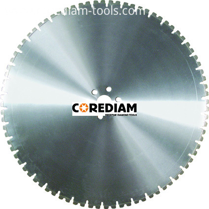 Laser welded wall saw blade 