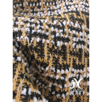 Plaid Jacquard Sweater Fabric