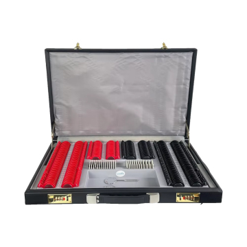 Optical Instrument Hot Sale: 266 Pcs Trial Lens Case with Color Plastic Ring Aluminum Box SLC-266A