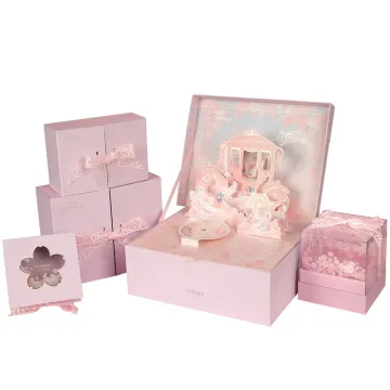 Customization Fashion Gold Foil Jewelry Stamping Gift Boxes
