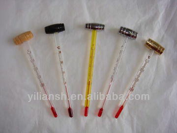 High Quality Glass Red Wine Thermometer