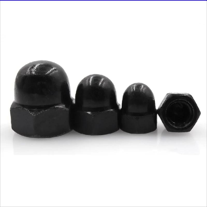 Black Zinc Plated Hexagon Cap Nuts 1 Jpg