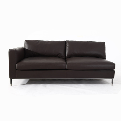 Awọ Italia Dudu Aniline Larson Sofa