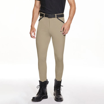 Custom Knee Silicone Sports Men's Equestrian Breeches