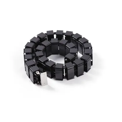 Black Color Ergonomic Adjustable Vertical Cable Management