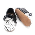 Printed Dots Newborn Infant Baby Moccasins