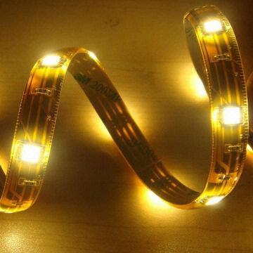 5050 Flexible LED Light Strip with Silicone Case, IP65 Waterproof and 60-piece LED/Meter