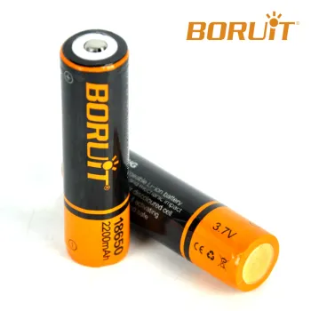 Boruit Protection Board Lithium 3.7v 2200mAh Rechargeable 18650 li-ion Battery