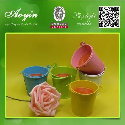 Mosquito repellent candle with citronella fragrance