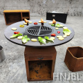 Corten Steel Brazier Firepit BBQ