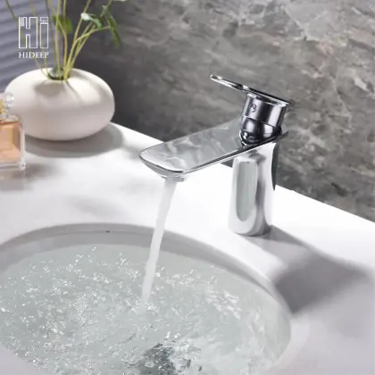 HIDEEP Brass Chrome Under Counter Basin Faucet