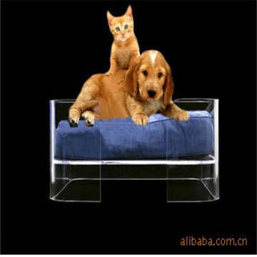 lucite acrylic pet dog bed