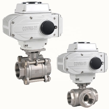12V/24V DC Electric Motorized Ball Valve with 2 or 3 Way BSP Threaded Actuator for Water Flow Control