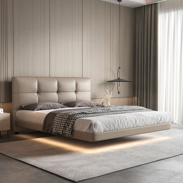 Letto moderno della piattaforma con illuminazione a LED