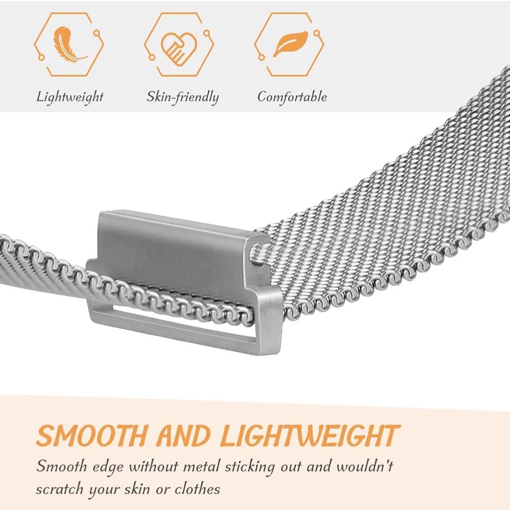 Strap For Samsung Galaxy Watch3 41 45mm Stainless steel Metal Bracelet For Garmin Vivomove3S 4S 3 4 Smart Watch Band Accessories