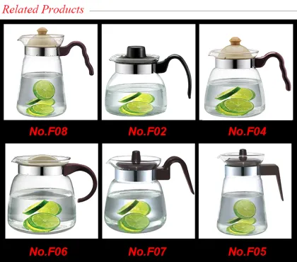 pyrex glass cooking pot , coffee pot with handle, Eco-friendly and Human-friendly water pot