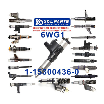 6WG1 Excavator Parts - Fuel Injectors for Hitachi ZX870-3, ZX670-3, ZX470-3, ZX450-3